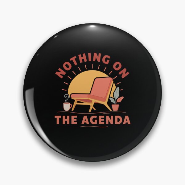 Item preview, Nothing On The Agenda T Shirt, Relaxation Shirt, Slow Living Tee, Funny Chill Gift designed and sold by Daily Mood Tees.