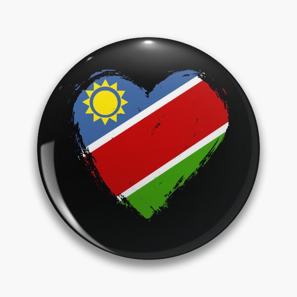 Item preview, Distressed Namibia Flag Heart NA designed and sold by shitpostee.