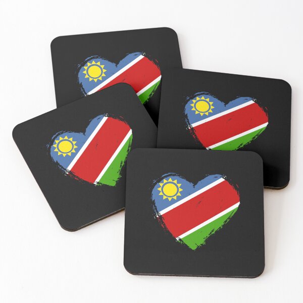 Item preview, Distressed Namibia Flag Heart NA designed and sold by shitpostee.