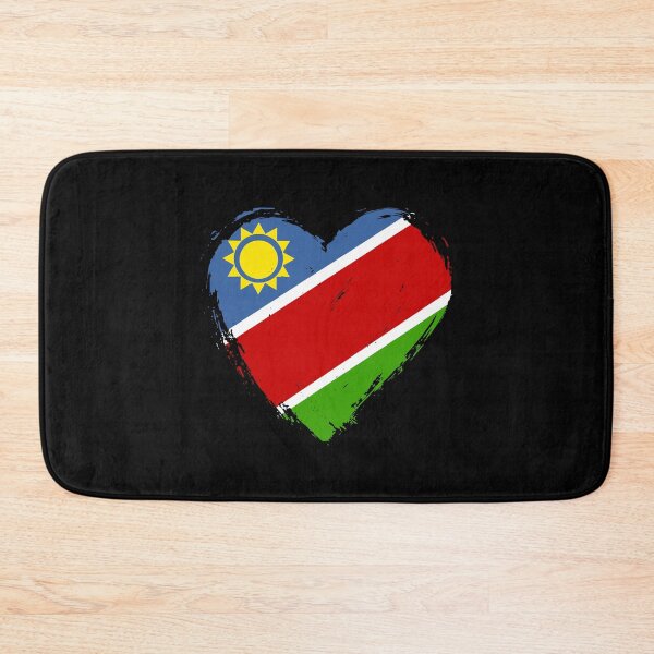 Item preview, Distressed Namibia Flag Heart NA designed and sold by shitpostee.