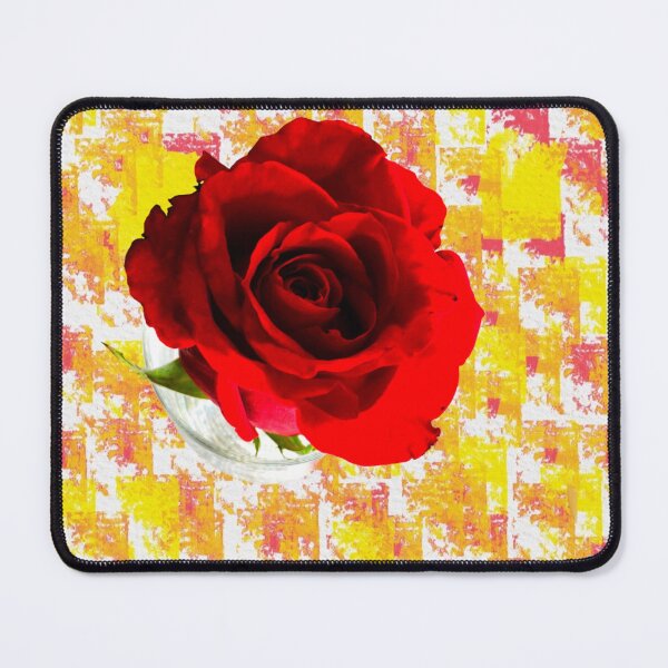 Item preview, Handpainted Red Rose Mixed Media Botanical Art designed and sold by BalkanBloomArt.