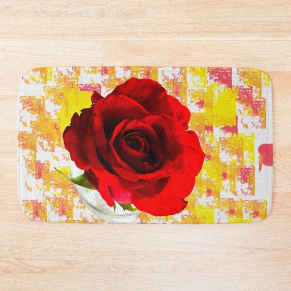 Item preview, Handpainted Red Rose Mixed Media Botanical Art designed and sold by BalkanBloomArt.