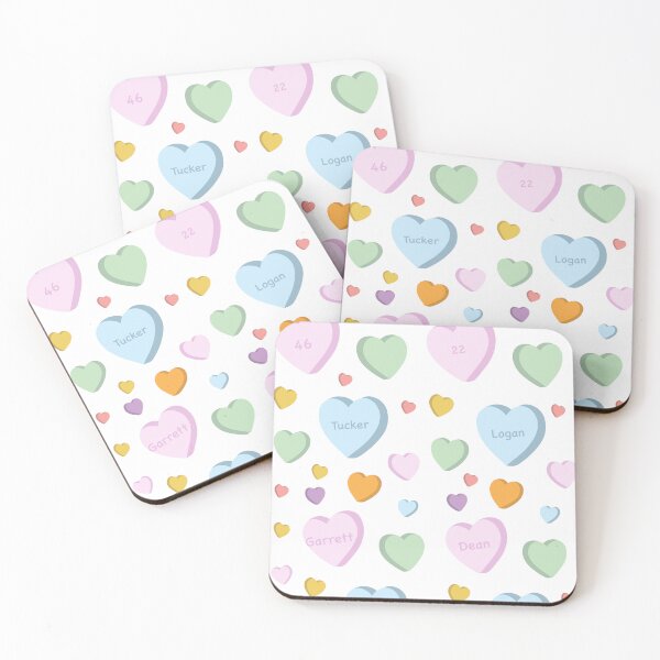 Item preview, Off campus ice hockey player candy heart design designed and sold by AnnesCreatives.