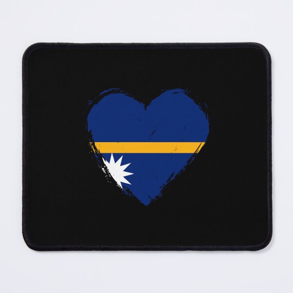 Item preview, Distressed Nauru Flag Heart NR designed and sold by shitpostee.