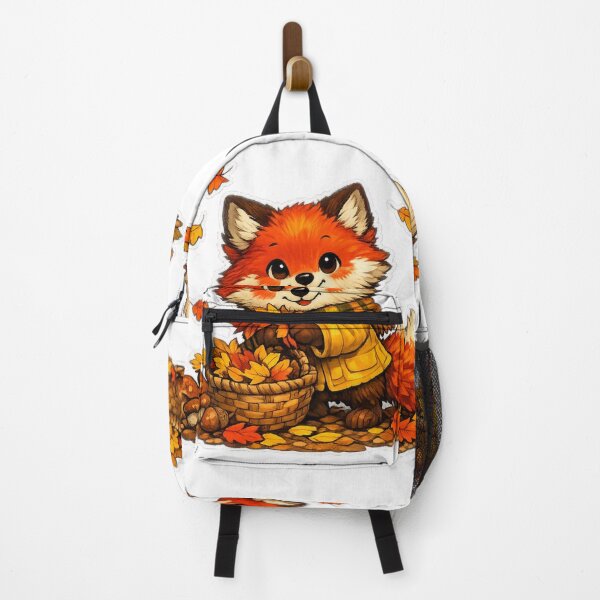 Item preview, Autumn Fox Gathering Leaves Stickers designed and sold by ANNART1602.