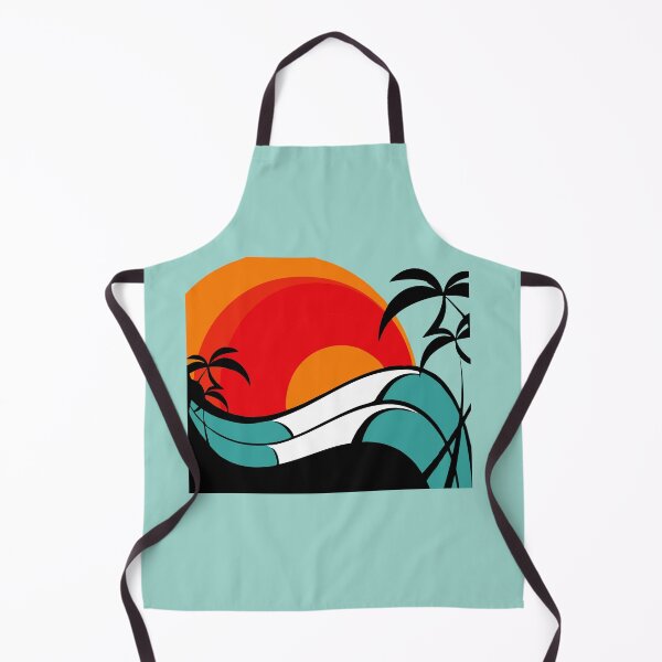 Item preview, Retro Tropical Sunset with Layered Colorful Palm Silhouettes" designed and sold by Johnnies.