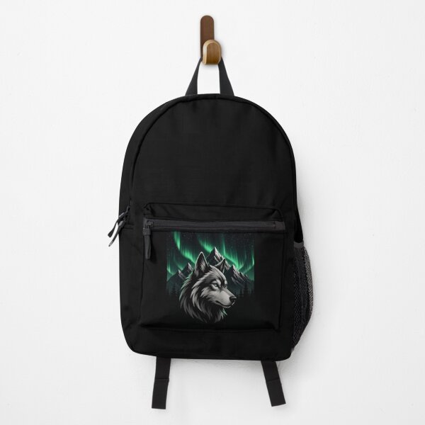 Item preview, Wolf with green aurora designed and sold by Losthope Creations.