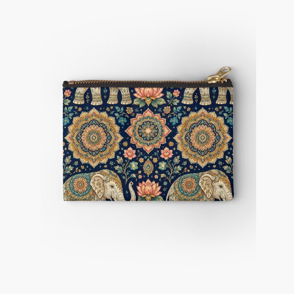 Item preview, Elephant Mandala Seamless Pattern – Indian Boho Floral Elephant Textile Design designed and sold by lavanya11.