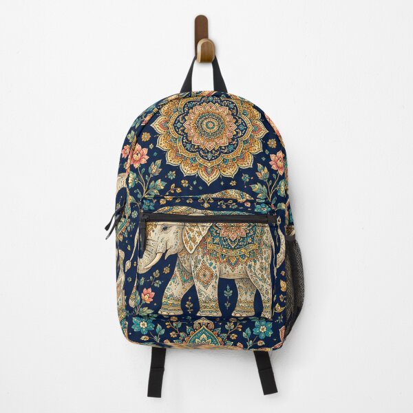 Item preview, Elephant Mandala Seamless Pattern – Indian Boho Floral Elephant Textile Design designed and sold by lavanya11.