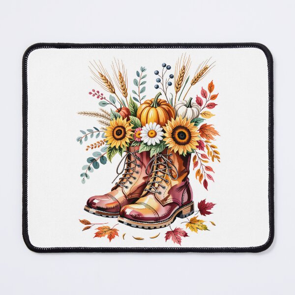 Item preview, Floral Combat Boots designed and sold by jkrphoto.