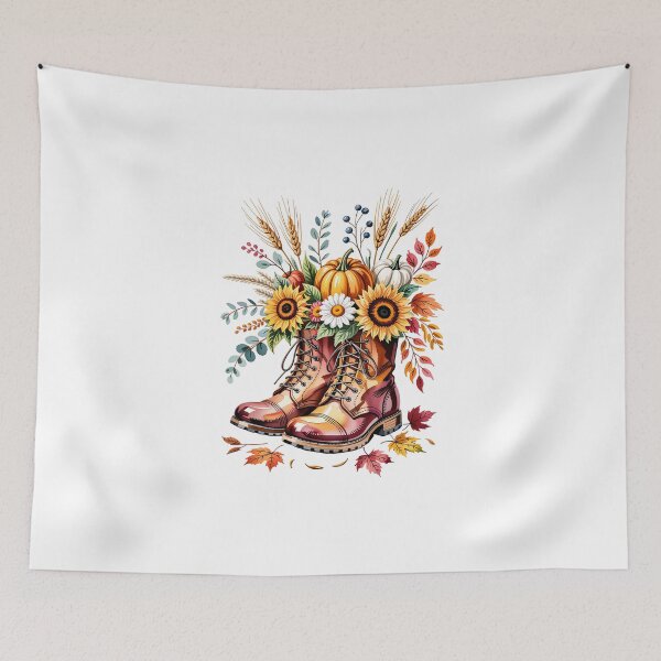 Item preview, Floral Combat Boots designed and sold by jkrphoto.