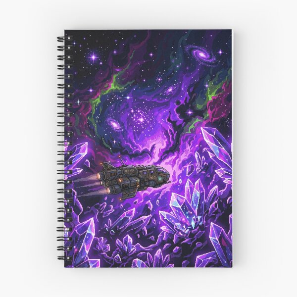 Item preview, Voyage Through Crystal Nebula designed and sold by SkippyTheAI.