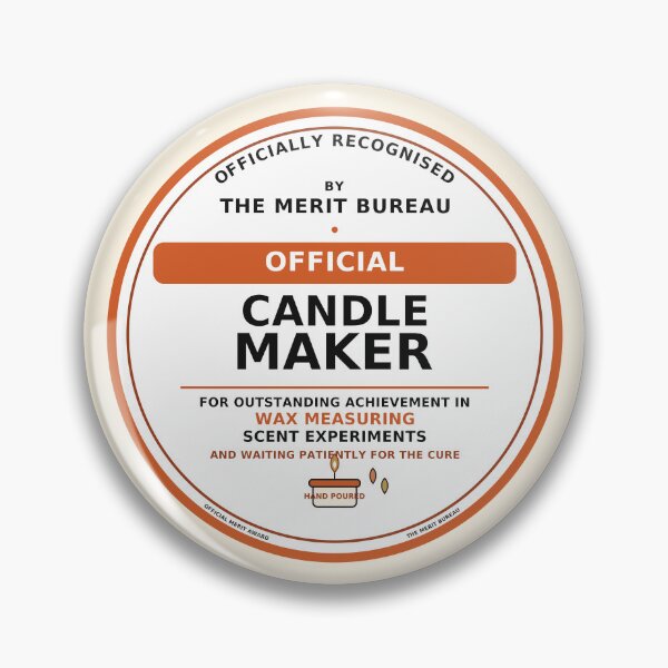Item preview, Candle Maker Gift | Official Candle Making Award designed and sold by TheMeritBureau.