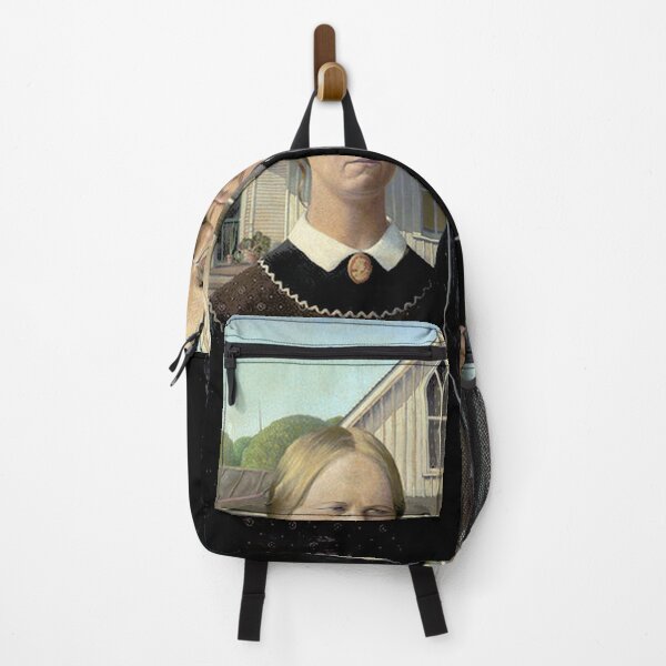 Item preview, American Gothic By Grant Wood Oil On Beaverboard 1 designed and sold by juliacoast88.
