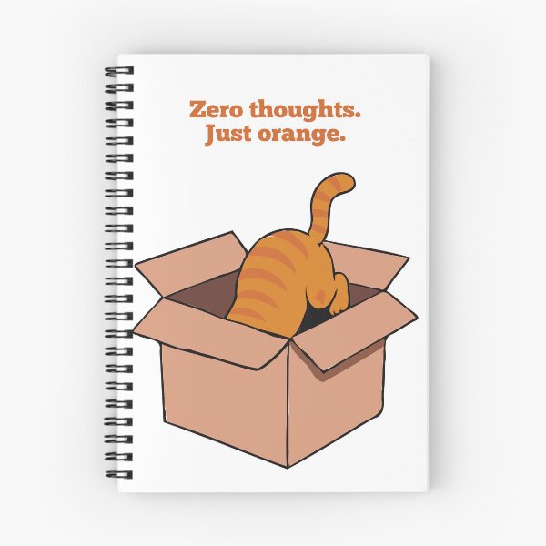 Item preview, Brainless Ginger: Zero thoughts. Just Orange Ginger Cat designed and sold by RedStreamStudio.