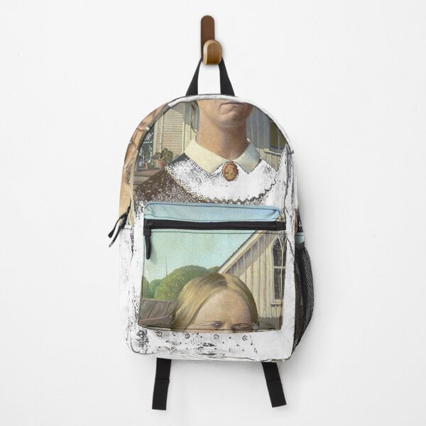 Item preview, American Gothic By Grant Wood Oil On Beaverboard 1 designed and sold by Demakusan.