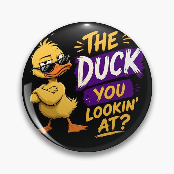 Item preview, Funny Duck With Attitude – “The Duck You Lookin’ At?” Sarcastic Animal Humor designed and sold by Huddy-clothes.
