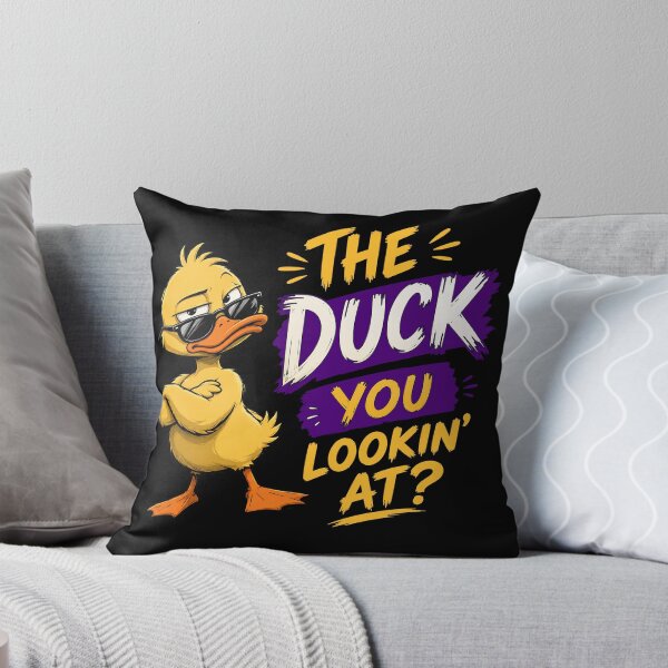 Item preview, Funny Duck With Attitude – “The Duck You Lookin’ At?” Sarcastic Animal Humor designed and sold by Huddy-clothes.