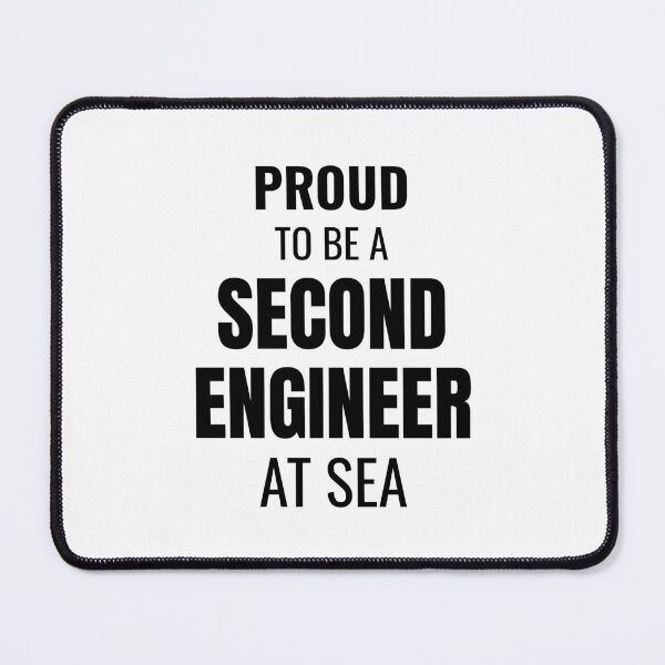 Item preview, Proud to be a Second Engineer at Sea (Black) designed and sold by ShipCrewNation.