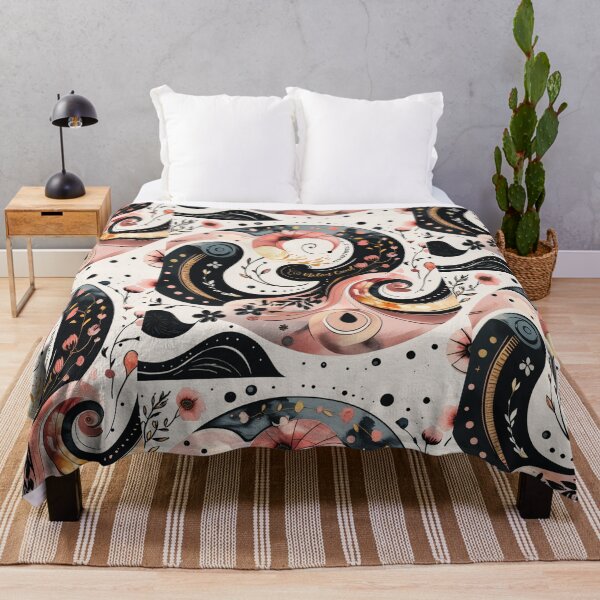 Item preview, Cosmic Bloom – Abstract Floral Spiral Art designed and sold by Hustlingminds.