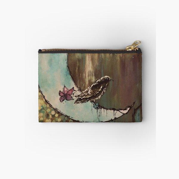 Item preview, Lullaby Moon Crow Crescent Fantasy Painting designed and sold by ArtistsAtticWI.