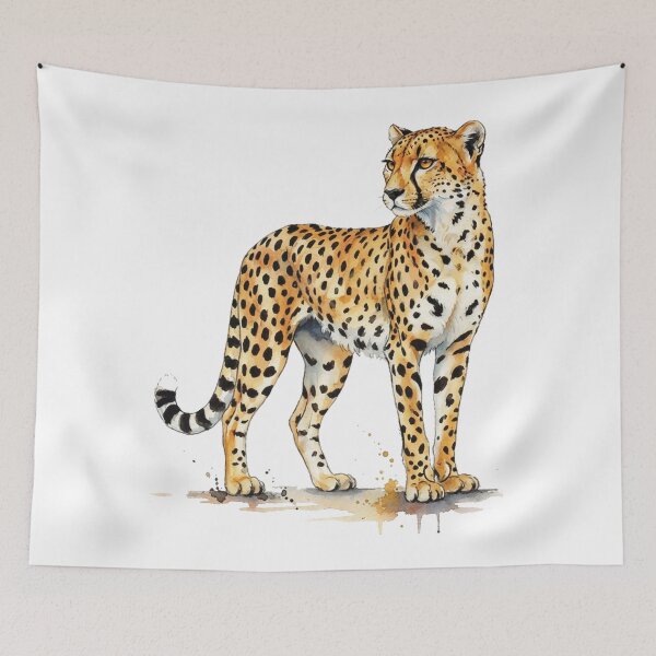 Item preview, water color cheetah sticker designed and sold by Stickers void.