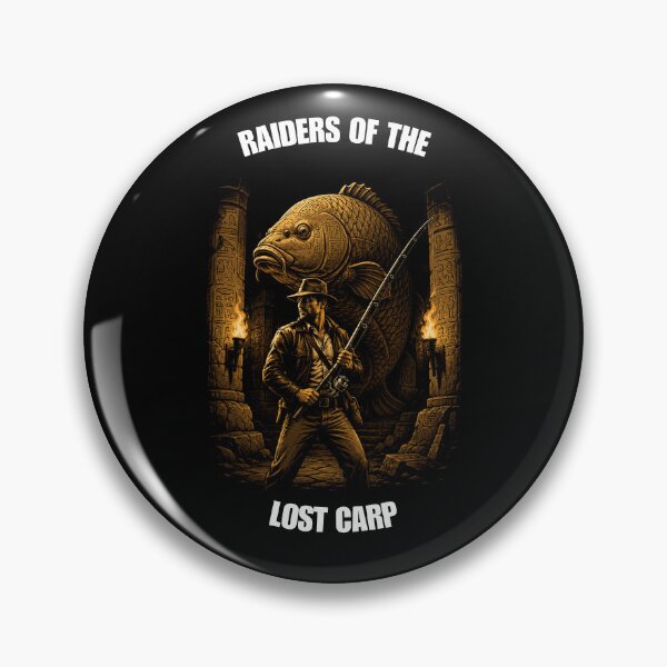 Item preview, Raiders Of The Lost Carp - Funny Adventure Movie Fishing designed and sold by GeekAnglerStore.