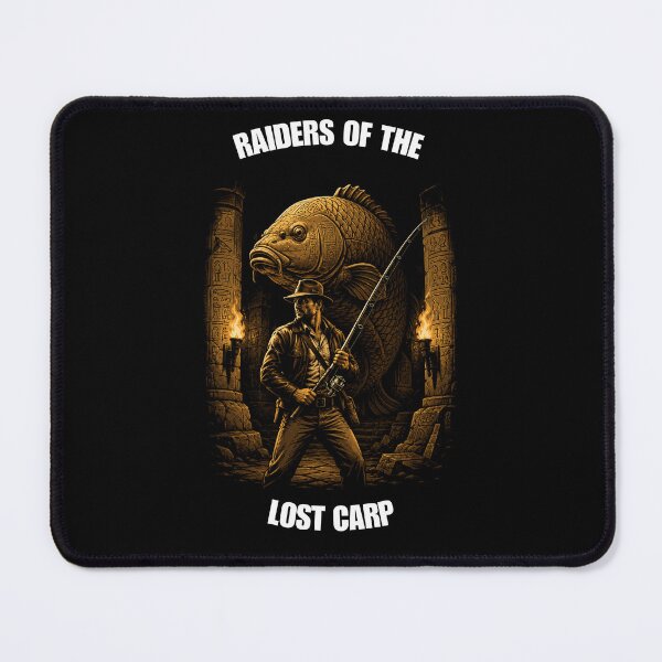 Item preview, Raiders Of The Lost Carp - Funny Adventure Movie Fishing designed and sold by GeekAnglerStore.