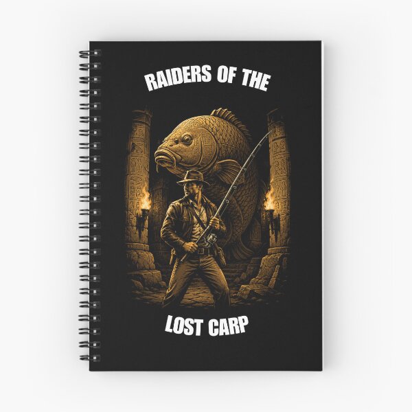 Item preview, Raiders Of The Lost Carp - Funny Adventure Movie Fishing designed and sold by GeekAnglerStore.