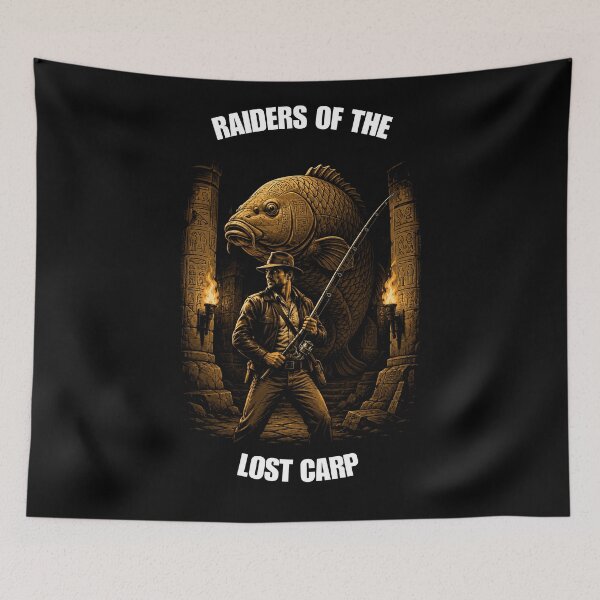Item preview, Raiders Of The Lost Carp - Funny Adventure Movie Fishing designed and sold by GeekAnglerStore.