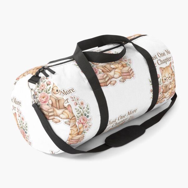 Item preview, Just One More Chapter - Bookish Cat Mom - Cozy Floral Reading Cat - Book Lover Gift designed and sold by JL Studio - Cozy Arts.