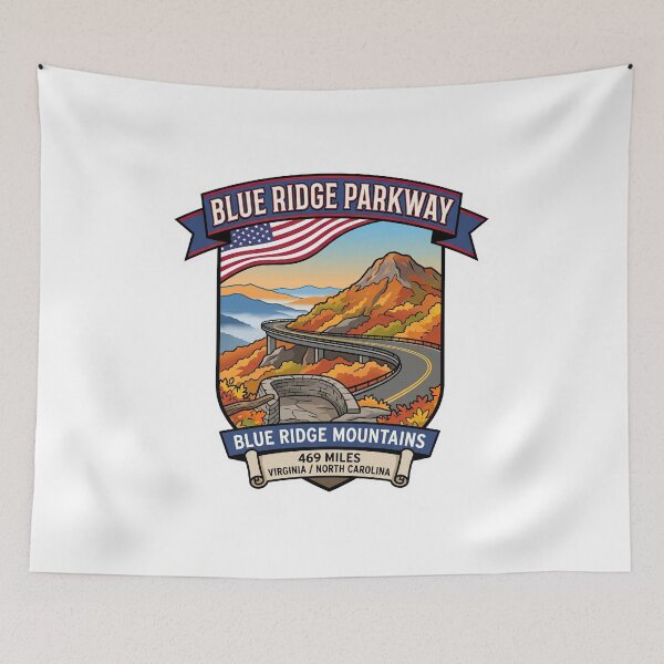 Item preview, Blue Ridge Parkway USA Scenic Mountain Road designed and sold by enzoade.