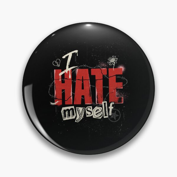 Item preview, I Hate Myself Emo Gift for Goth and Scene Kids designed and sold by Say It With Ink.