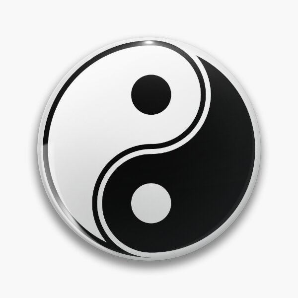 Item preview, Black Yin Yang Taoism Balance Symbol designed and sold by pattern-archive.