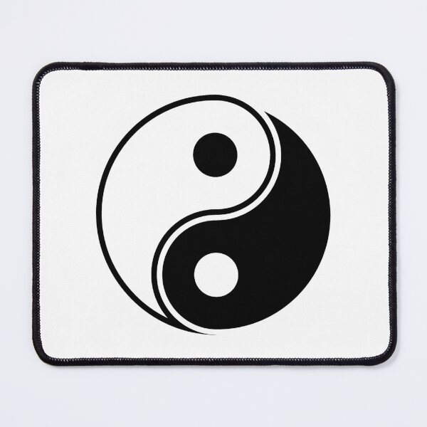 Item preview, Black Yin Yang Taoism Balance Symbol designed and sold by pattern-archive.