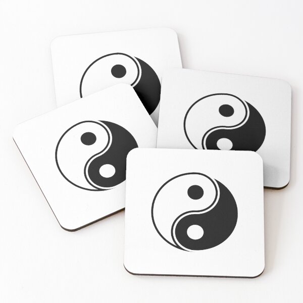 Item preview, Black Yin Yang Taoism Balance Symbol designed and sold by pattern-archive.