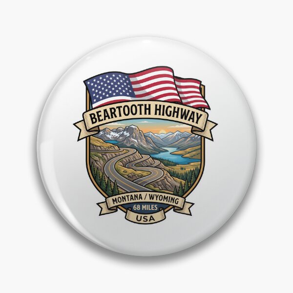 Item preview, Beartooth Highway Yellowstone Mountain Route designed and sold by enzoade.