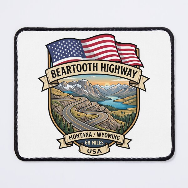 Item preview, Beartooth Highway Yellowstone Mountain Route designed and sold by enzoade.