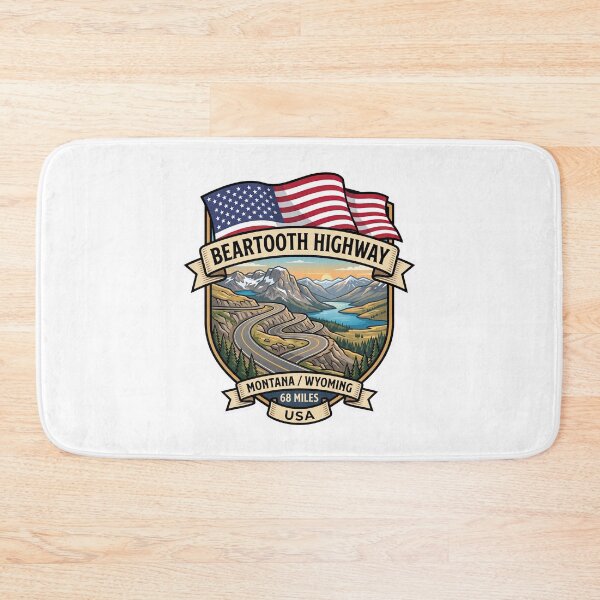 Item preview, Beartooth Highway Yellowstone Mountain Route designed and sold by enzoade.