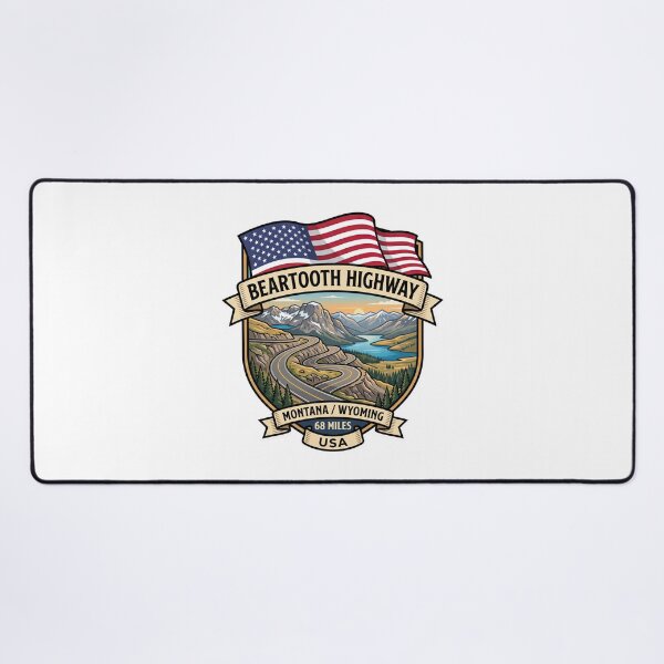 Item preview, Beartooth Highway Yellowstone Mountain Route designed and sold by enzoade.
