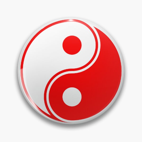 Item preview, Red Yin Yang Taoism Balance Symbol designed and sold by pattern-archive.