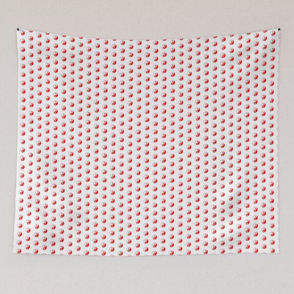 Item preview, Red Yin Yang Taoism Balance Symbol designed and sold by pattern-archive.