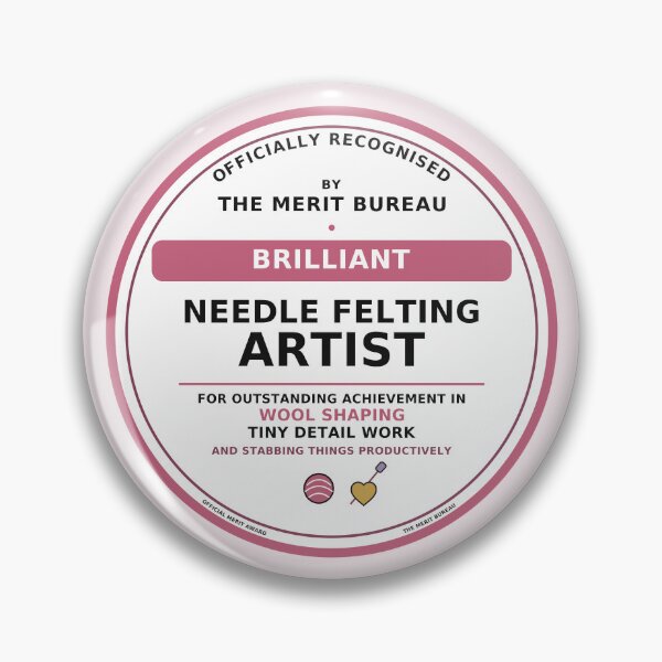 Item preview, Needle Felting Gift | Brilliant Fibre Artist Award designed and sold by TheMeritBureau.