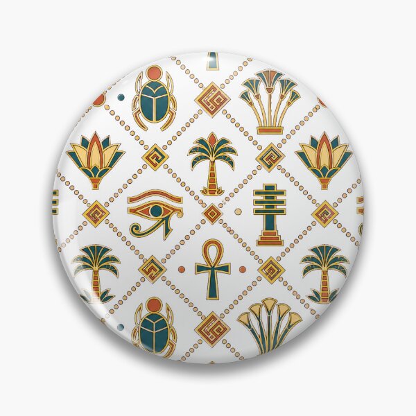 Item preview, Ancient Egyptian Symbols Pattern Hieroglyphics Aesthetic Art designed and sold by CozyPaletteShop.