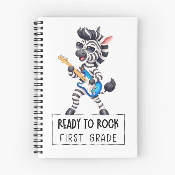 Item preview, Ready to Rock First Grade – Zebra back-to-school gift designed and sold by Abenteuer Grundschule.