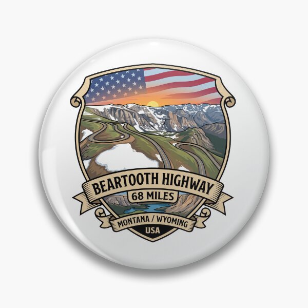 Item preview, Beartooth Highway Wyoming Scenic Highway designed and sold by enzoade.