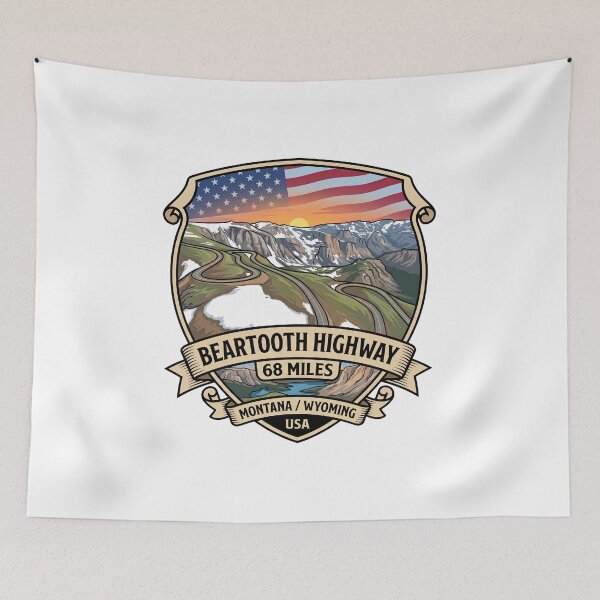 Item preview, Beartooth Highway Wyoming Scenic Highway designed and sold by enzoade.