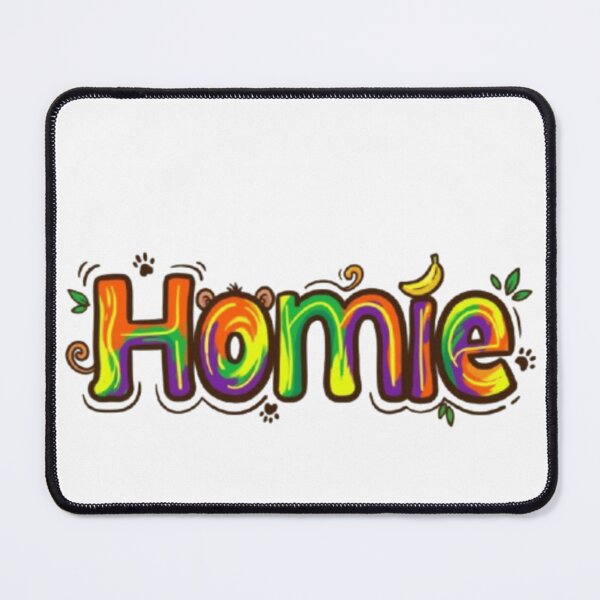 Item preview, Homie typography art designed and sold by Ngraved06.