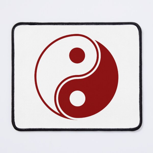 Item preview, Dark Red Yin Yang Taoism Balance Symbol designed and sold by pattern-archive.