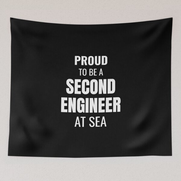 Item preview, Proud to be a Second Engineer at Sea (White) designed and sold by ShipCrewNation.
